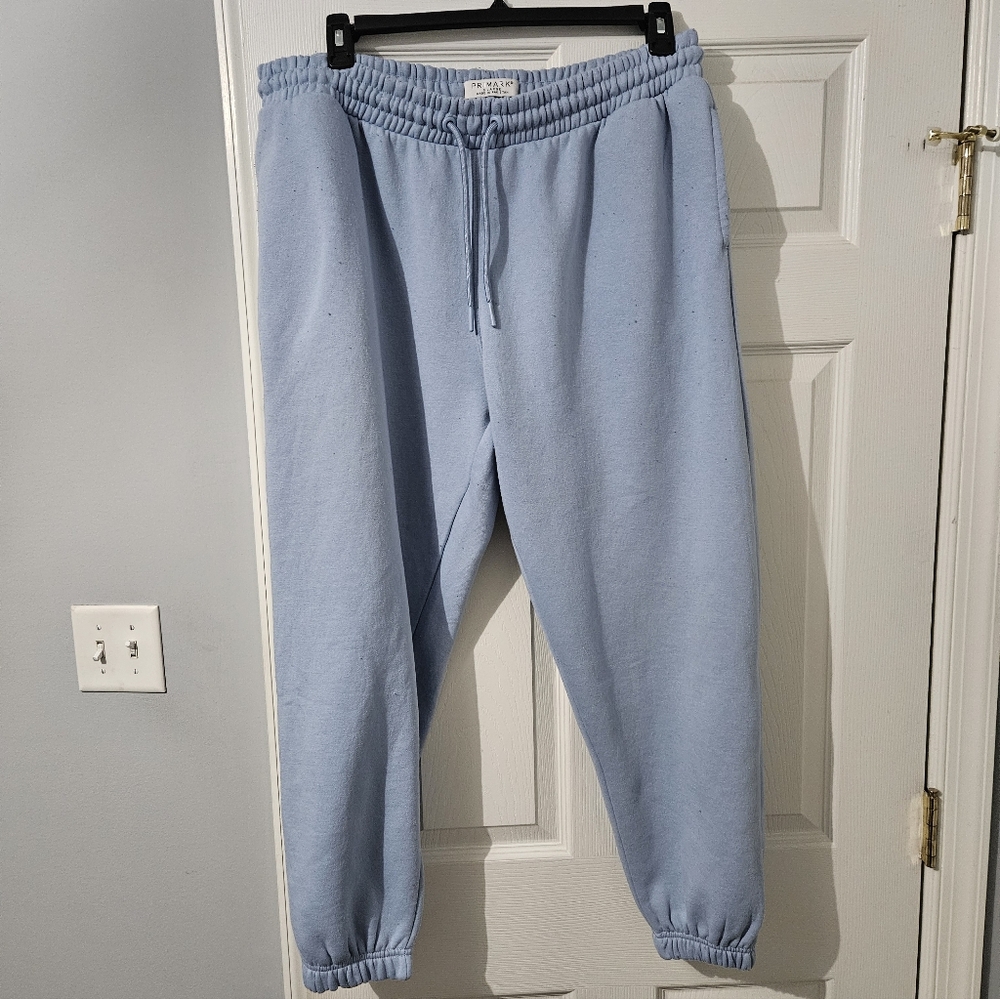 Sale: Mens Light Blue Drawstring Jogger Sweatpants - XL